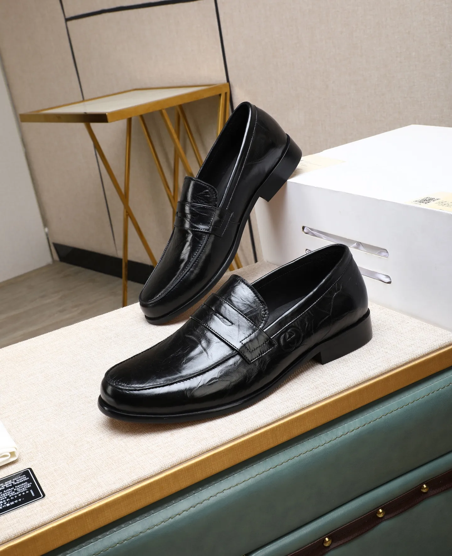 Men's shoes 💰500📛📛Original (water-dyed cow lining) GUCCI official website formal shoes🌀 Italian🇮🇹imported cowhide➕Top imported water-dyed cowhide lining💋Finely handmade Original bottom, the real thing looks better when photographed in person Standard size 38-44 (45 46 custom-made)